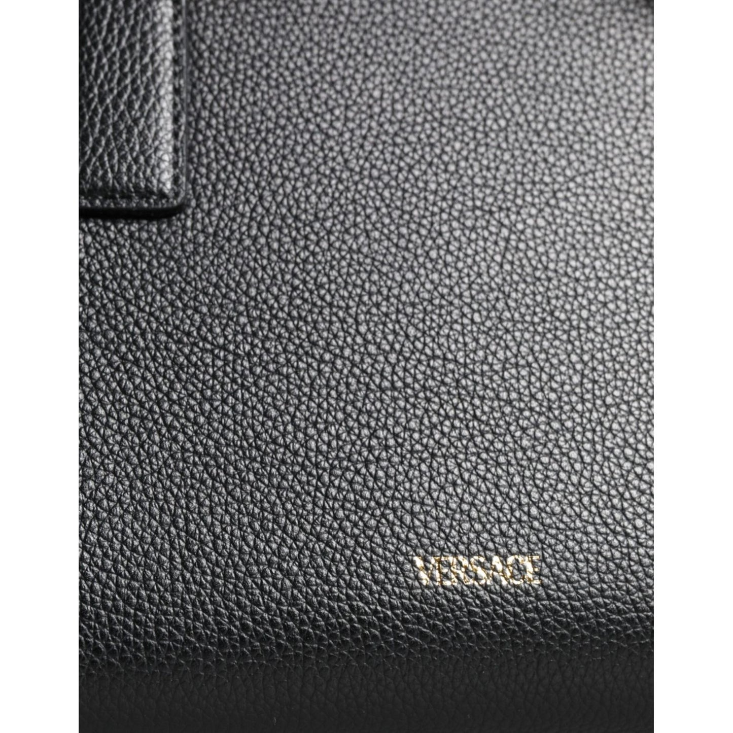 Versace Black Small Leather TopHandle Shoulder Crossbody Bag Versace Dark Slate Gray