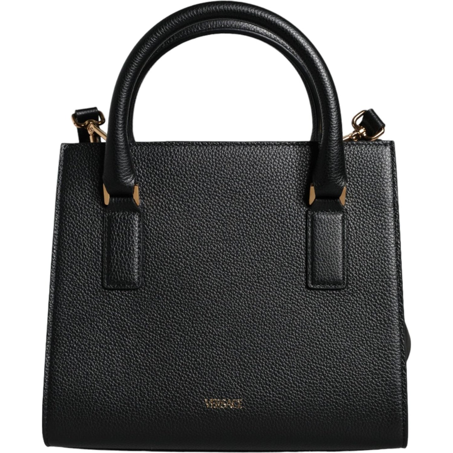 Versace Black Small Leather TopHandle Shoulder Crossbody Bag Versace Dark Slate Gray