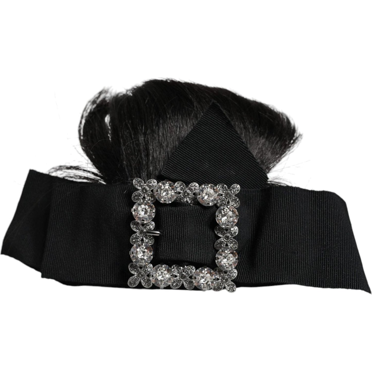Dolce & Gabbana Black Hair Parrucchiera Crystal Headband Diadem Dolce & Gabbana Black