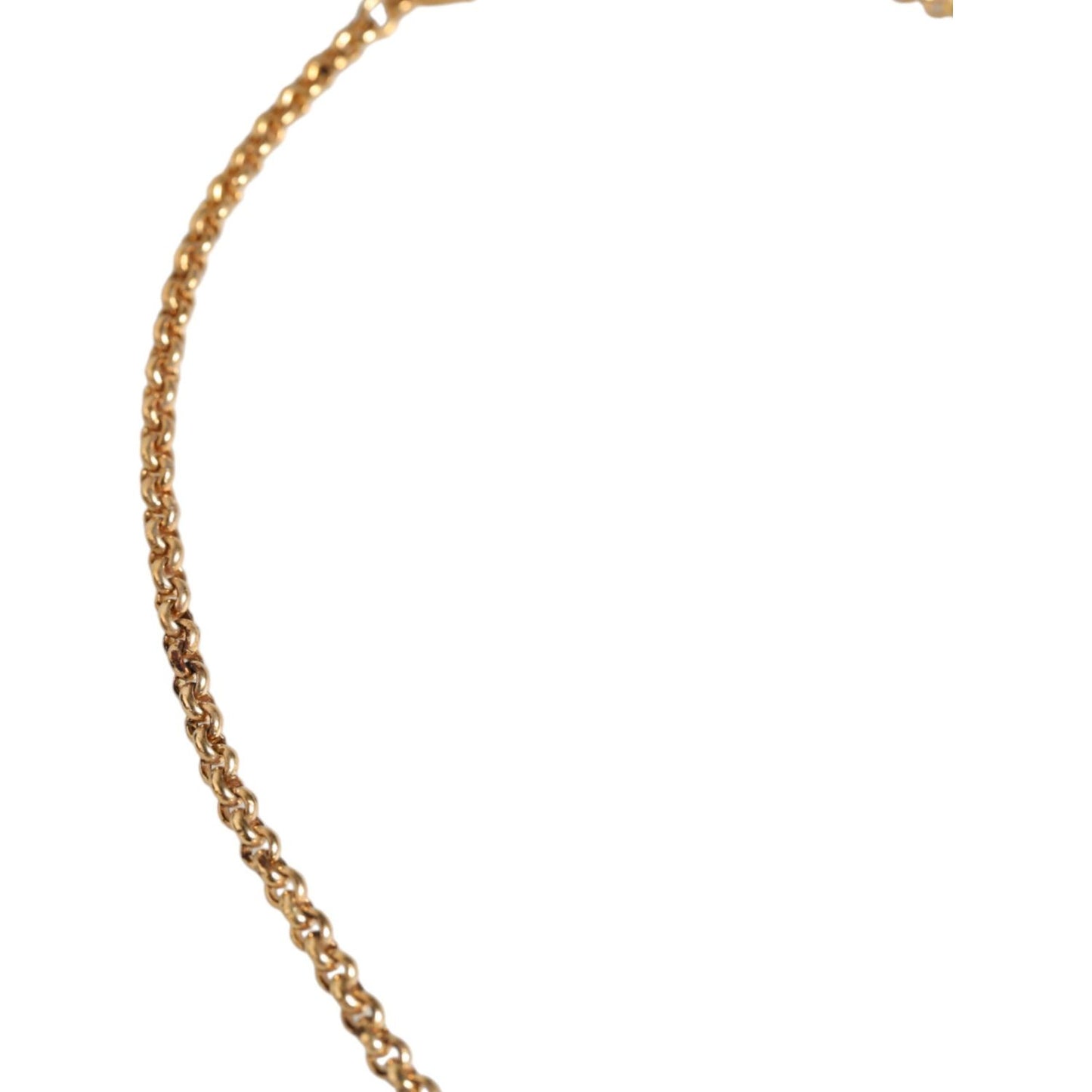 Dolce & Gabbana Gold Brass Leopard Flower Embellished Statement Necklace Necklace Dolce & Gabbana Dark Khaki