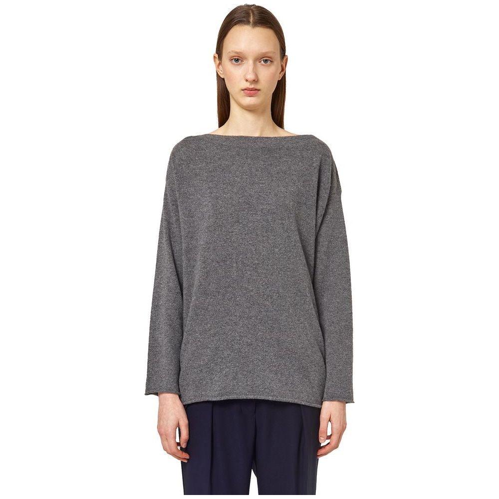 Alpha Studio Gray Cashmere Sweater Alpha Studio Dim Gray