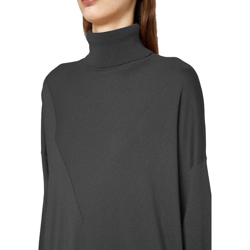 Alpha Studio Gray Silk Sweater Alpha Studio Dark Slate Gray