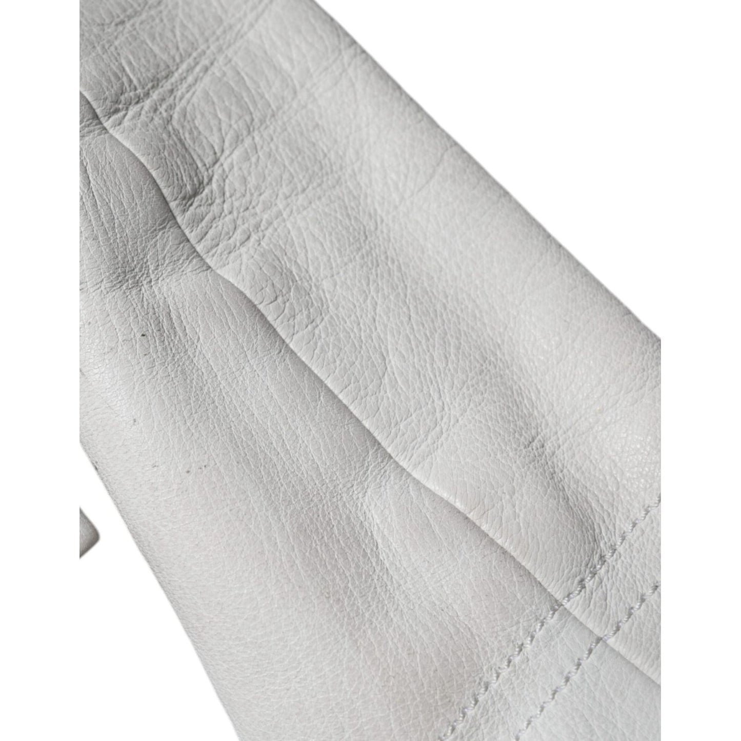 Dolce & Gabbana White Double Breasted Blazer Coat Jacket Dolce & Gabbana Gray