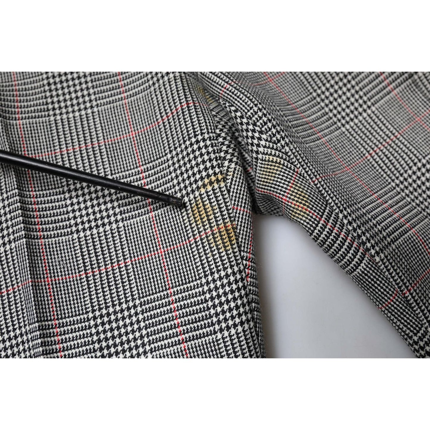 Dolce & Gabbana Gray Plaid Wool Mid Waist Women Tapered Pants Dolce & Gabbana Dark Slate Gray