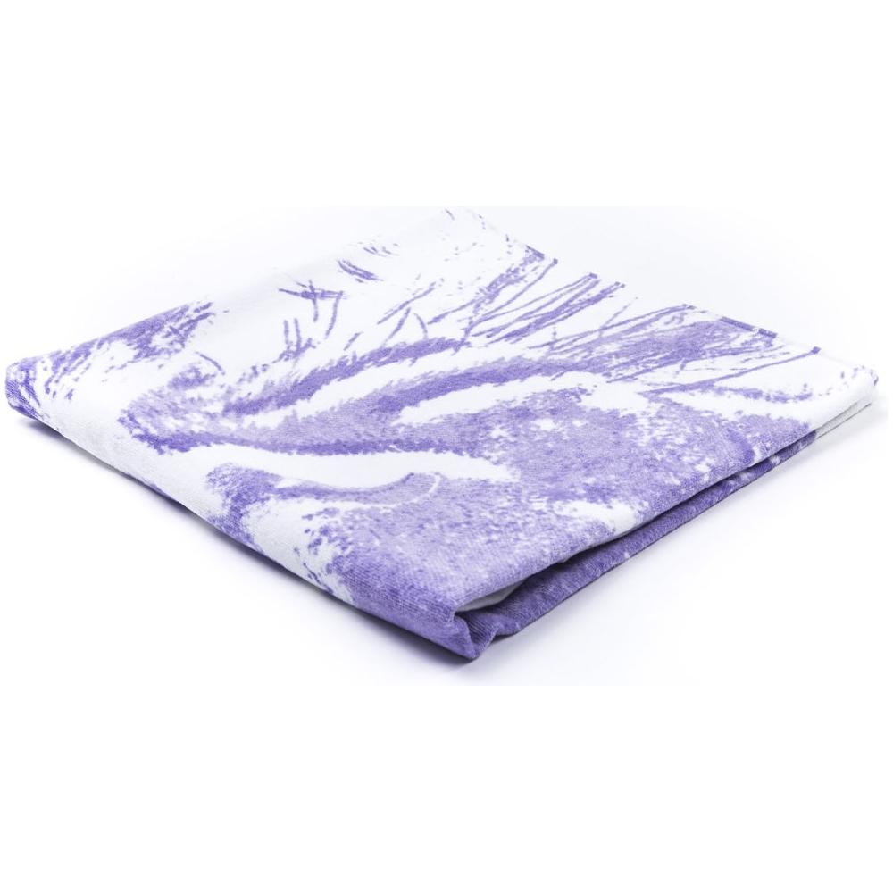 Just Cavalli White Cotton Men Towel Just Cavalli Lavender