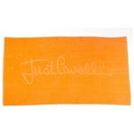 Just Cavalli Orange Cotton Men Beach Towel