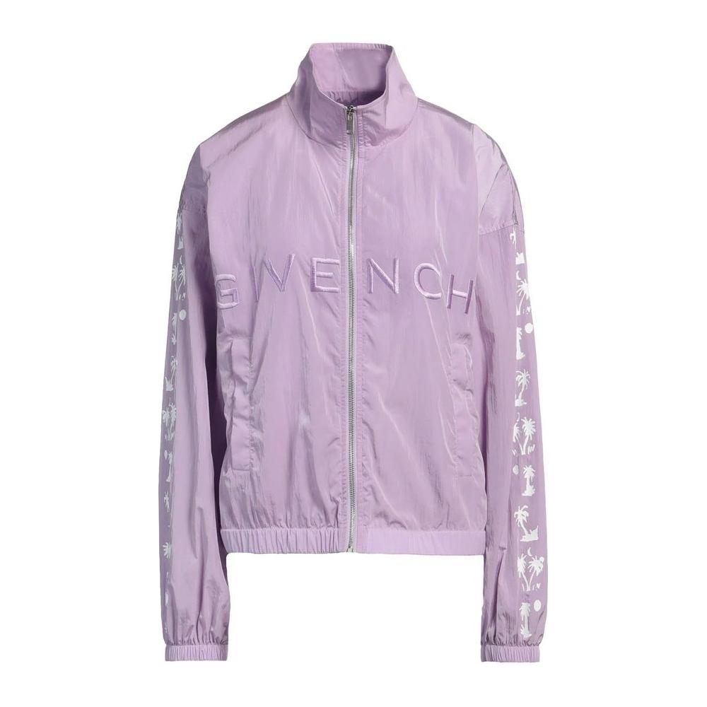 Givenchy Purple Nylon Jackets & Coat Givenchy Gray