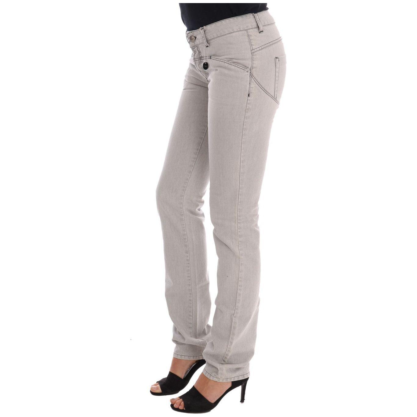 Costume National Sophisticated Gray Super Slim Jeans Costume National Dark Gray