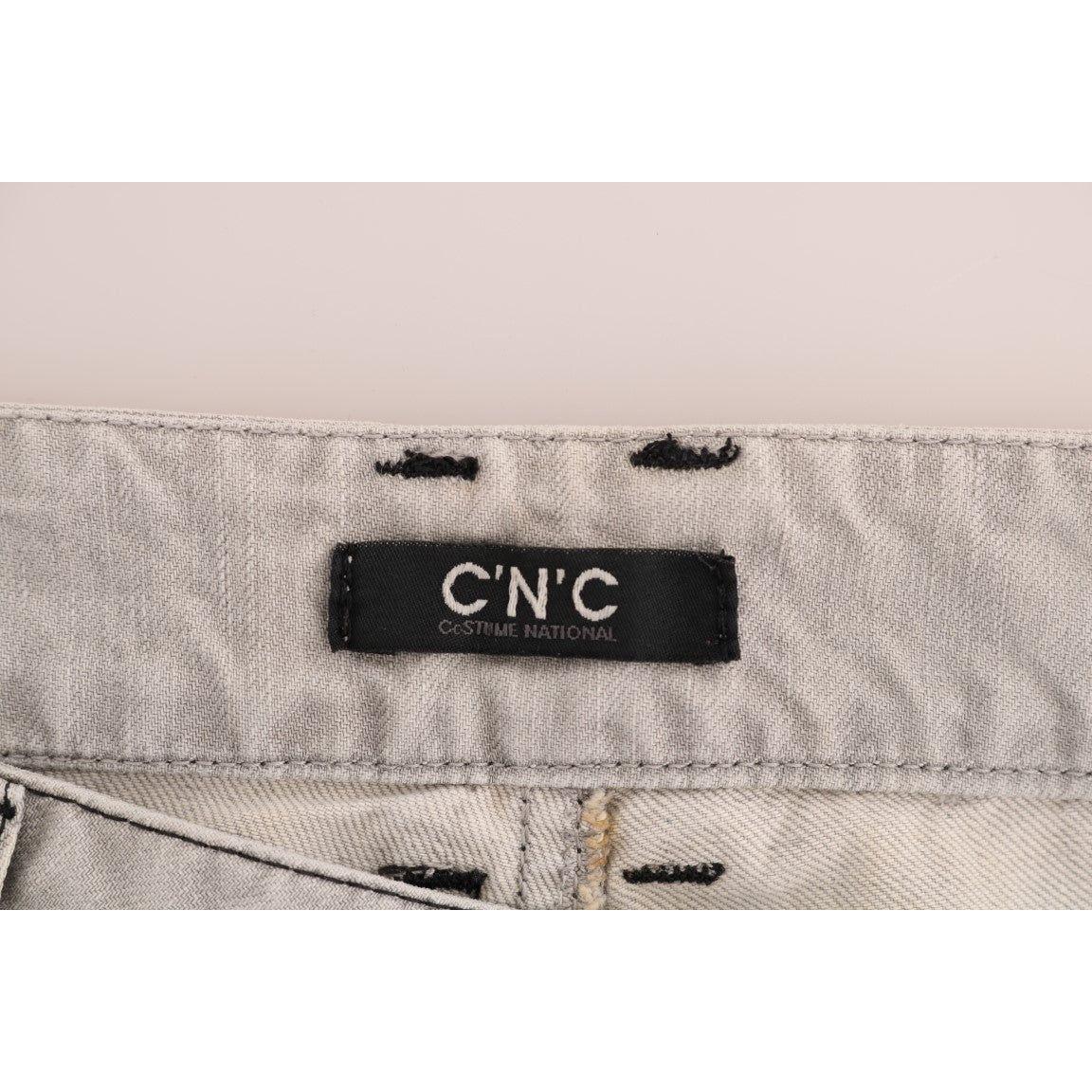 Costume National Sophisticated Gray Super Slim Jeans Costume National Gray