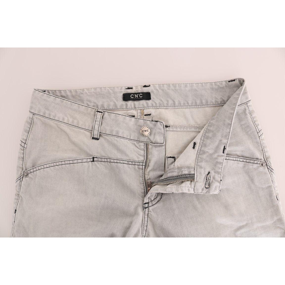 Costume National Sophisticated Gray Super Slim Jeans Costume National Gray