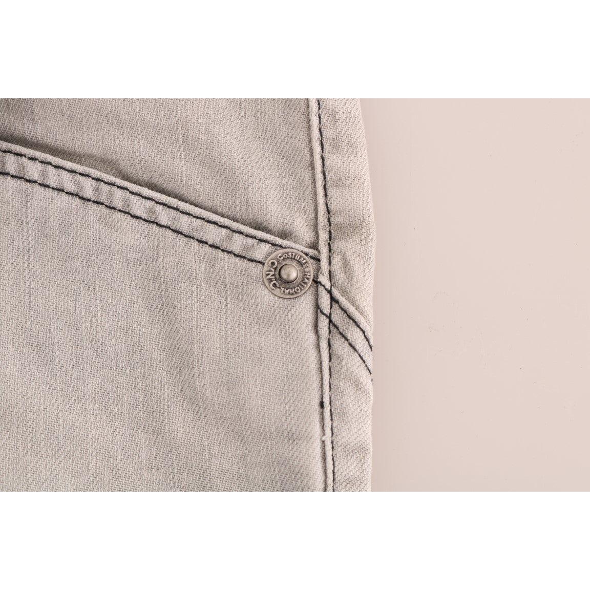 Costume National Sophisticated Gray Super Slim Jeans Costume National Gray