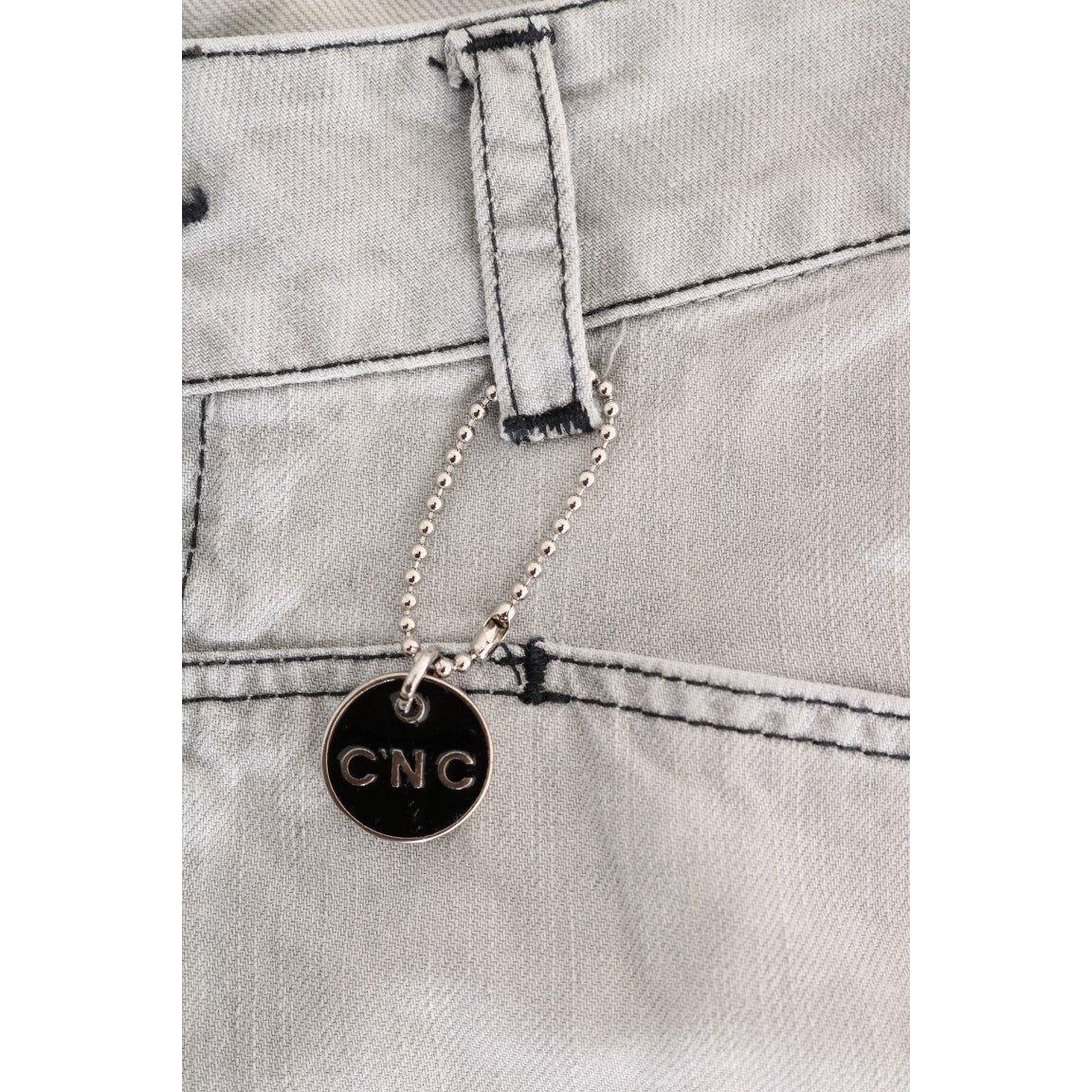 Costume National Sophisticated Gray Super Slim Jeans Costume National Gray