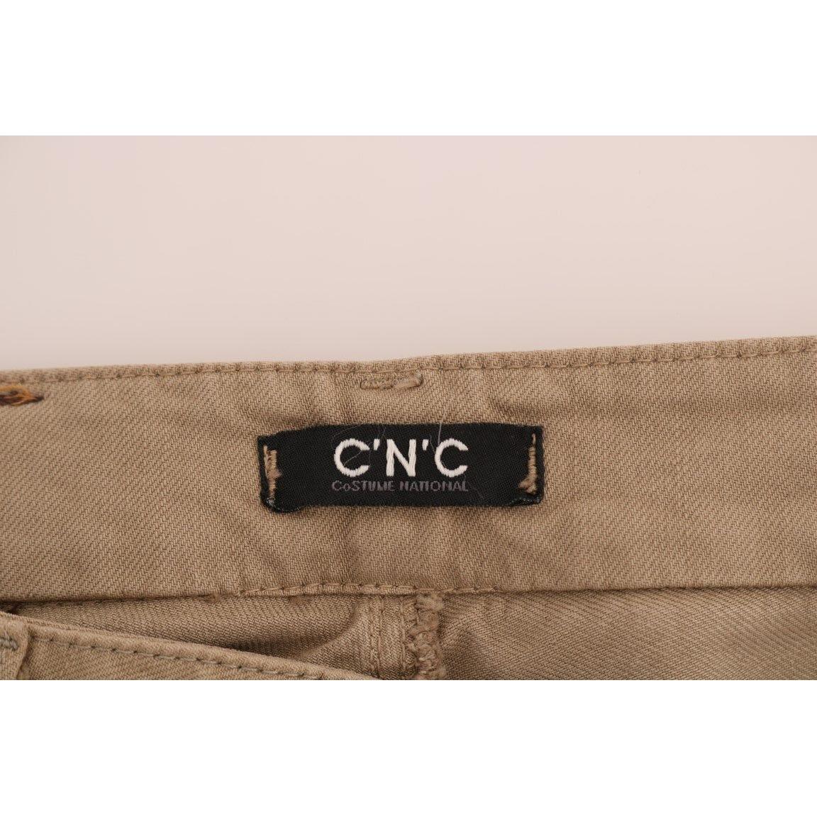 Costume National Beige Super Slim Fit Denim Delight Jeans & Pants Costume National Dim Gray