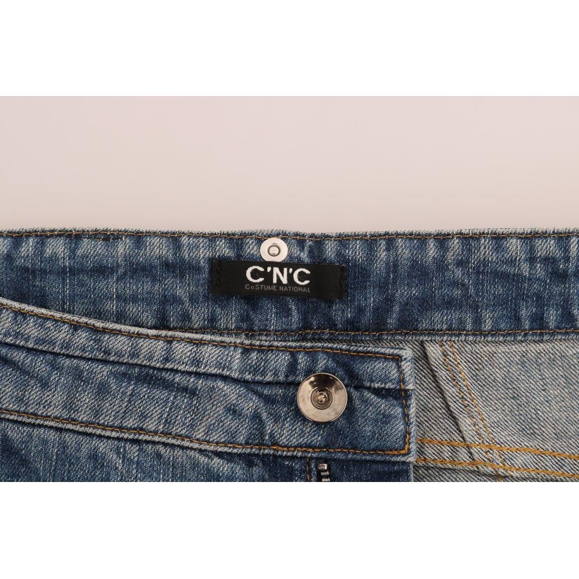 Costume National Blue Cotton Stretch Denim Jeans