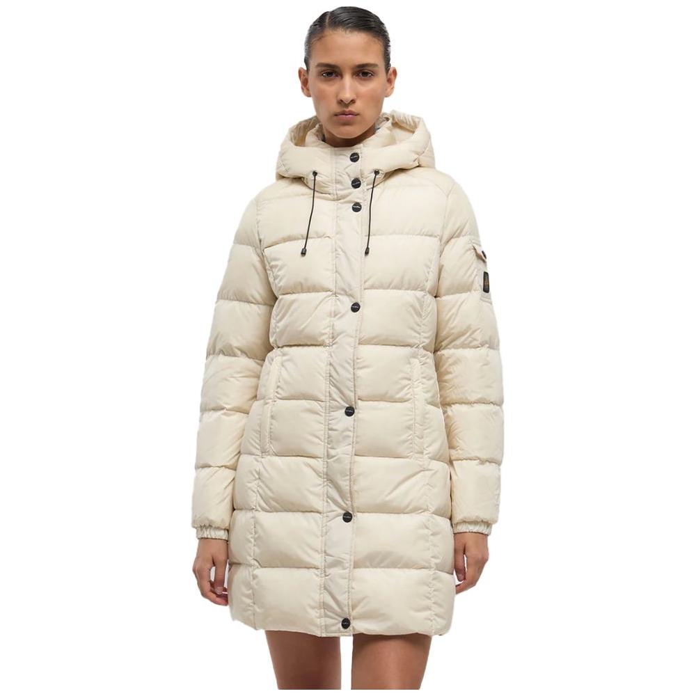 Refrigiwear White Nylon Jackets & Coat Refrigiwear Light Gray