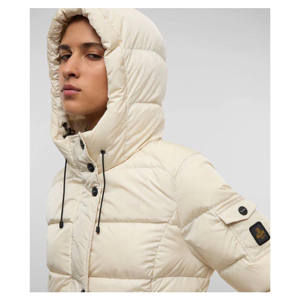 Refrigiwear White Nylon Jackets & Coat Refrigiwear Light Gray