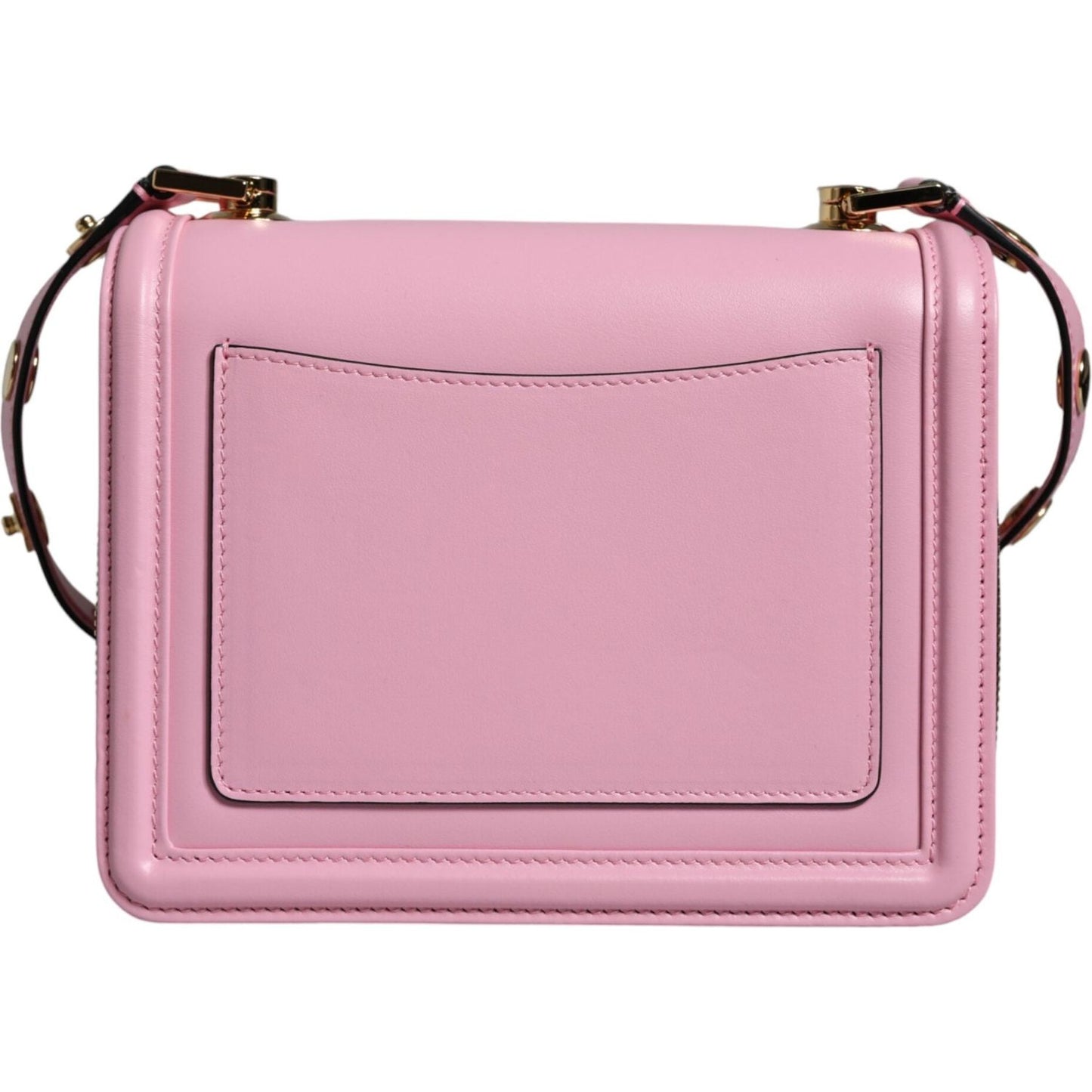 Dolce & Gabbana Baby Pink LOLA Leather Studded Crossbody Strap Bag Dolce & Gabbana Gray