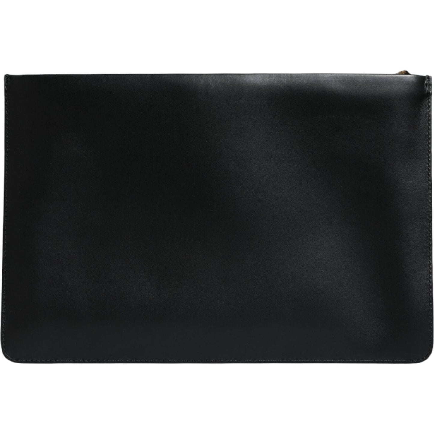Dolce & Gabbana Black Calfskin Leather Mediterranean Pouch Bag Dolce & Gabbana Black