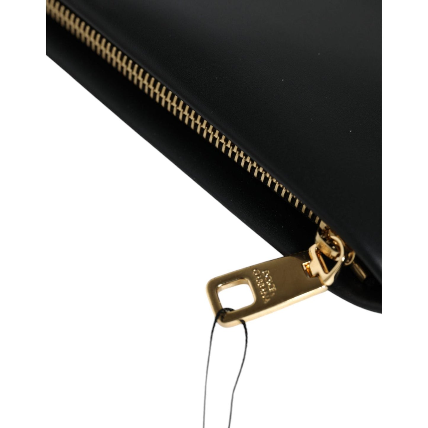 Dolce & Gabbana Black Calfskin Leather Mediterranean Pouch Bag Dolce & Gabbana Black