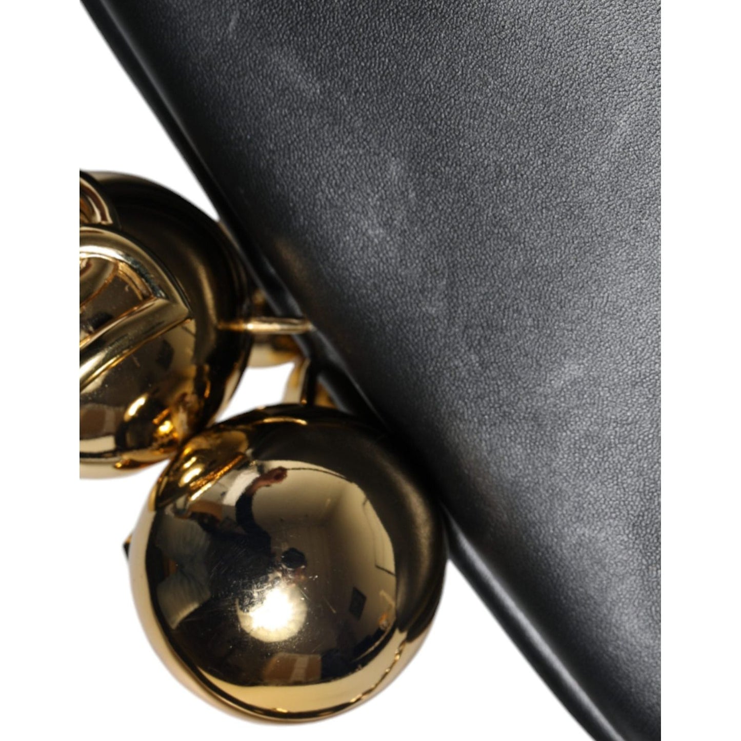 Dolce & Gabbana Black Calfskin Leather Shoulder Clutch Bag Dolce & Gabbana Dark Slate Gray
