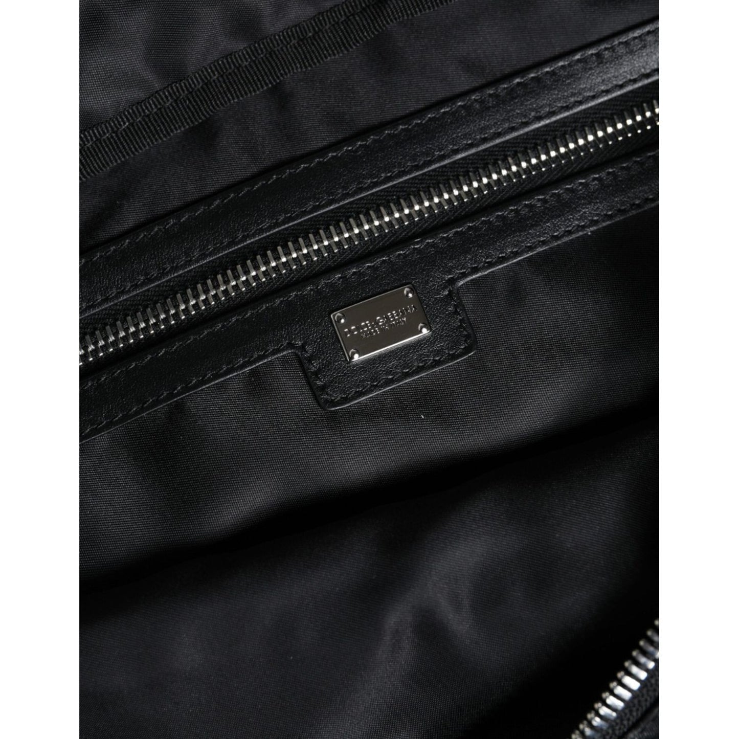 Dolce & Gabbana Black Leopard Fabric Belt Waist Fanny Pack Bag Dolce & Gabbana Black