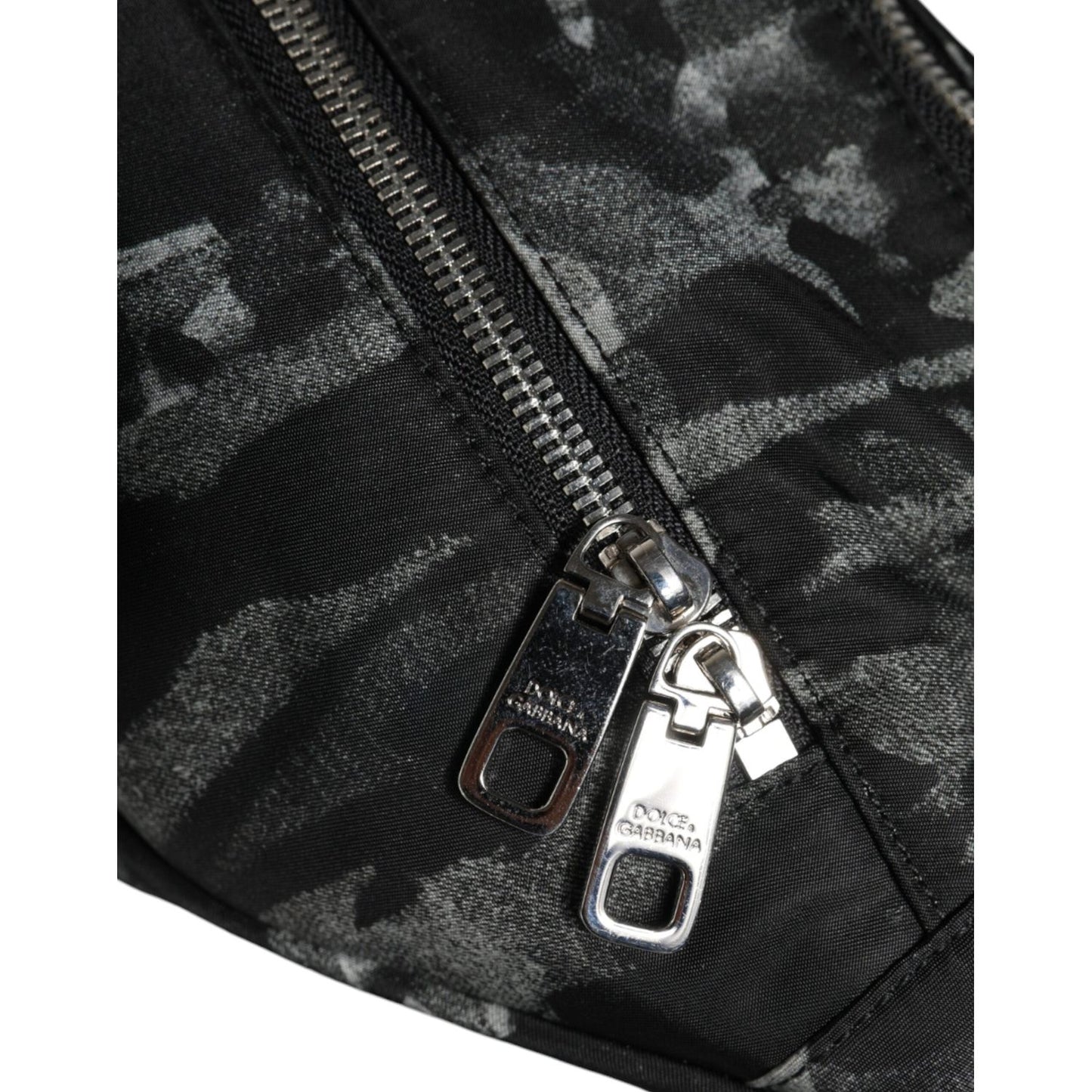Dolce & Gabbana Black Leopard Fabric Belt Waist Fanny Pack Bag Dolce & Gabbana Dark Slate Gray