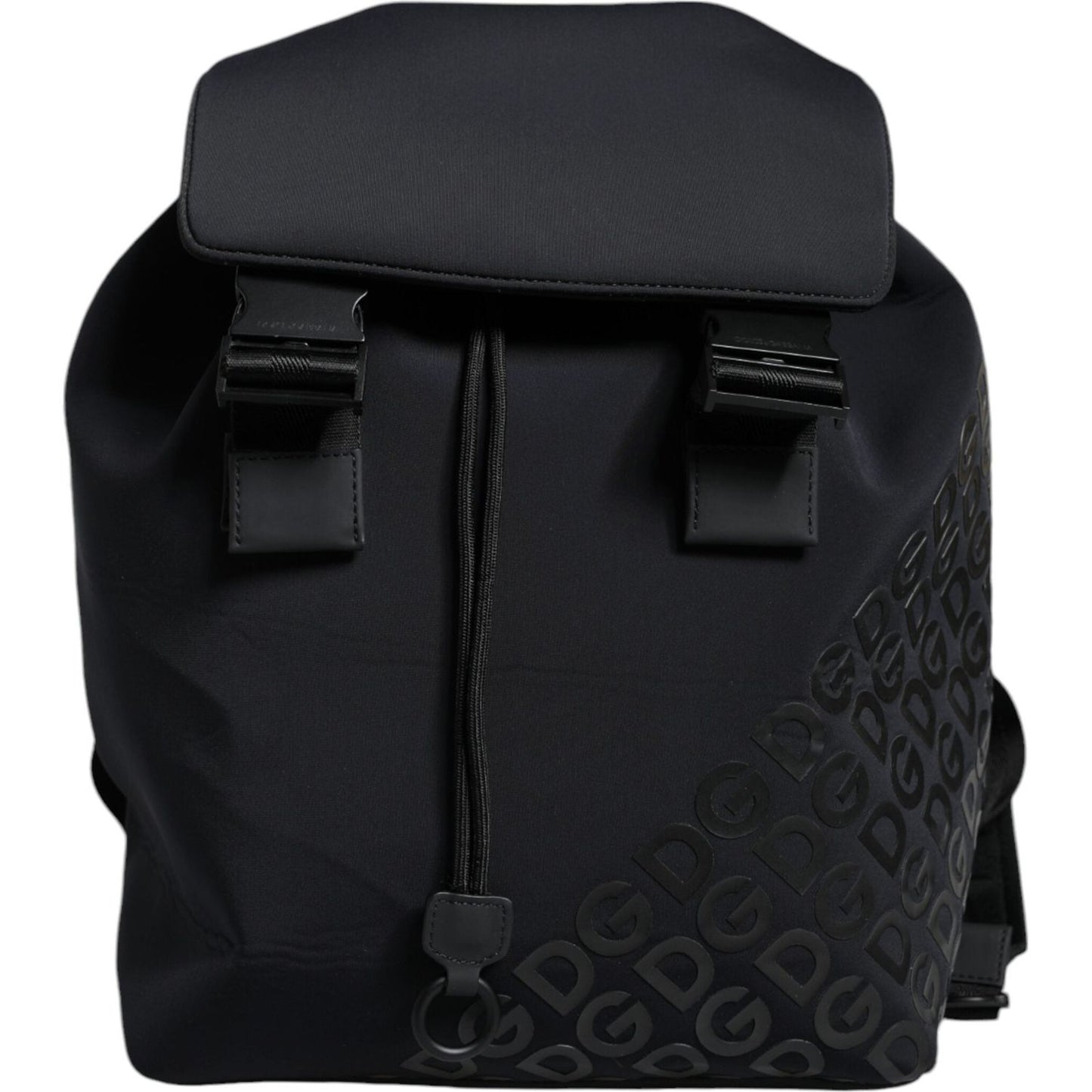 Dolce & Gabbana Black DG Mania Neoprene Travel Back Pack Bag Dolce & Gabbana Black