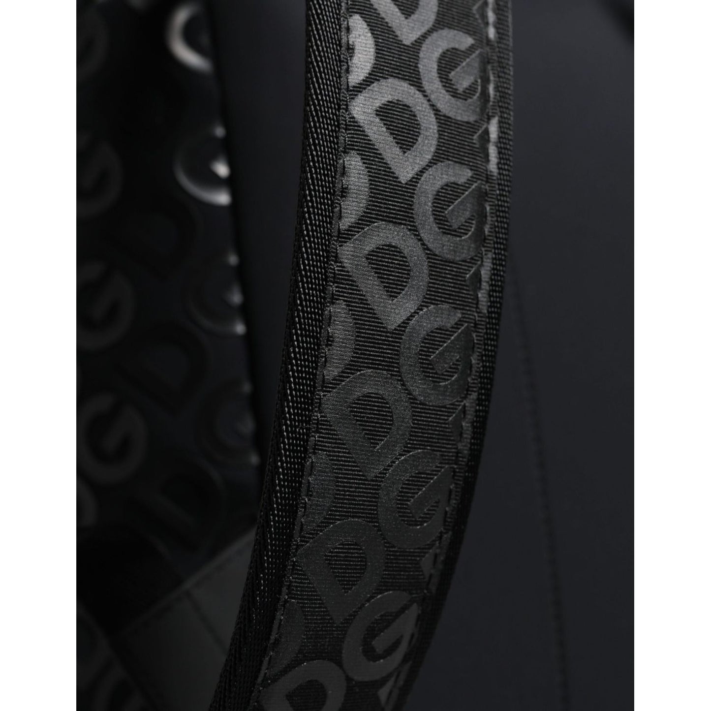 Dolce & Gabbana Black DG Mania Neoprene Travel Back Pack Bag Dolce & Gabbana Black