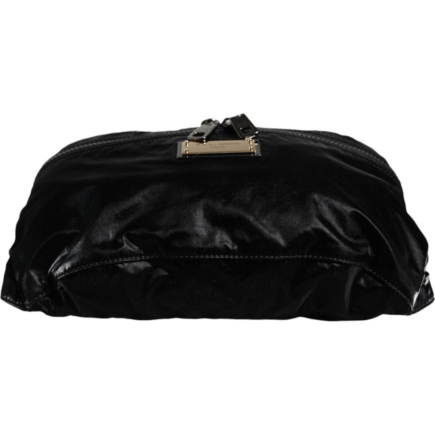 Dolce & Gabbana Black Nylon Fabric Belt Waist Fanny Pack Bag Dolce & Gabbana Black
