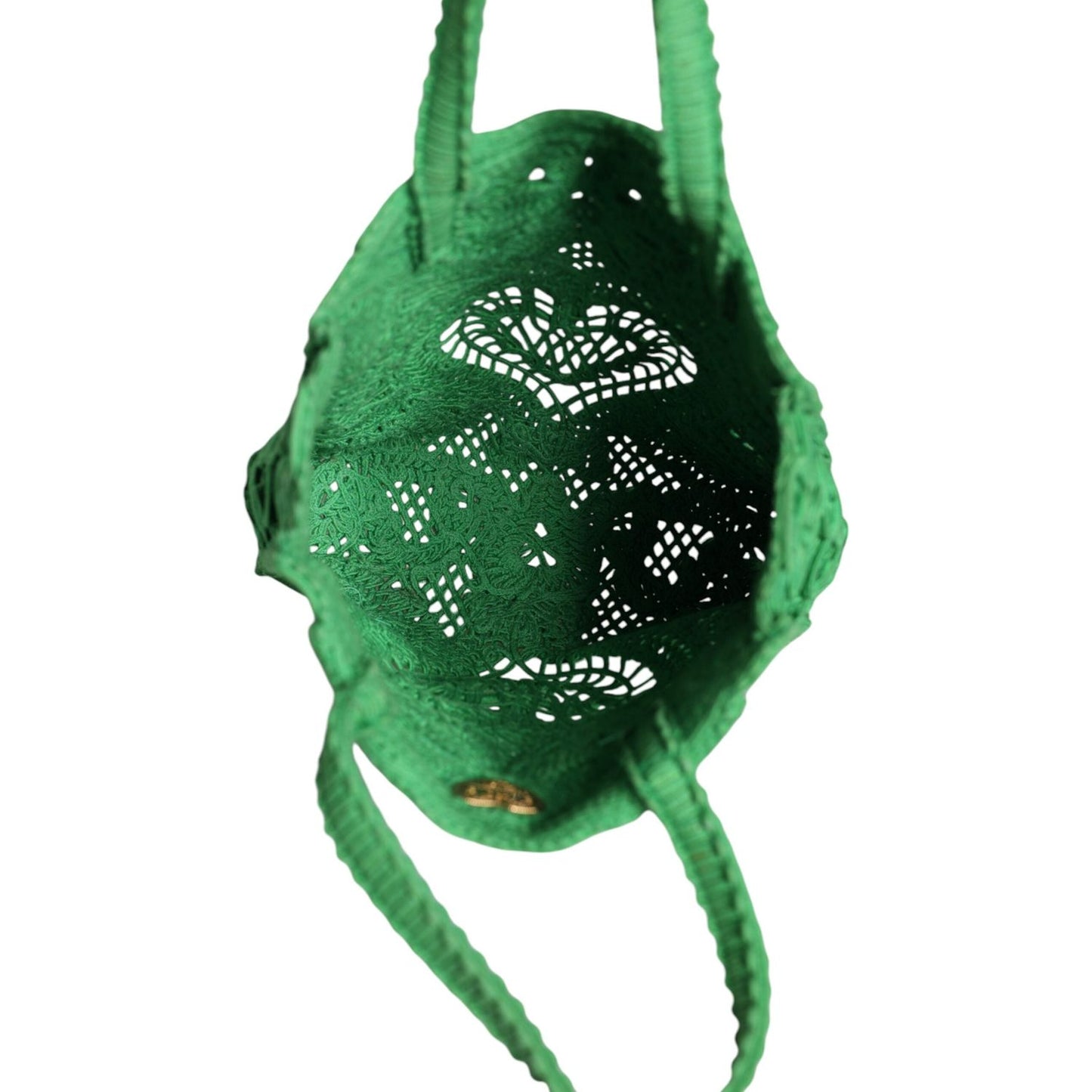 Dolce & Gabbana Green Small Cordonetto Lace Beatrice Tote Bag Dolce & Gabbana Sea Green