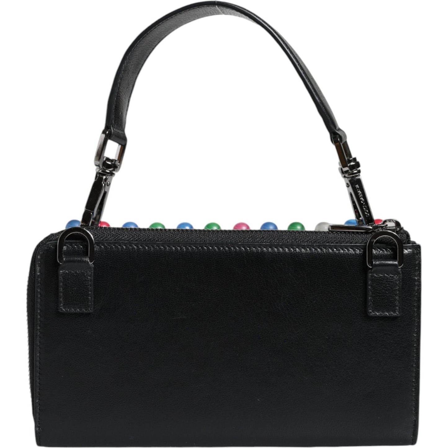 Dolce & Gabbana Black Leather Lighted Top Handle Handbag Bag Dolce & Gabbana Black