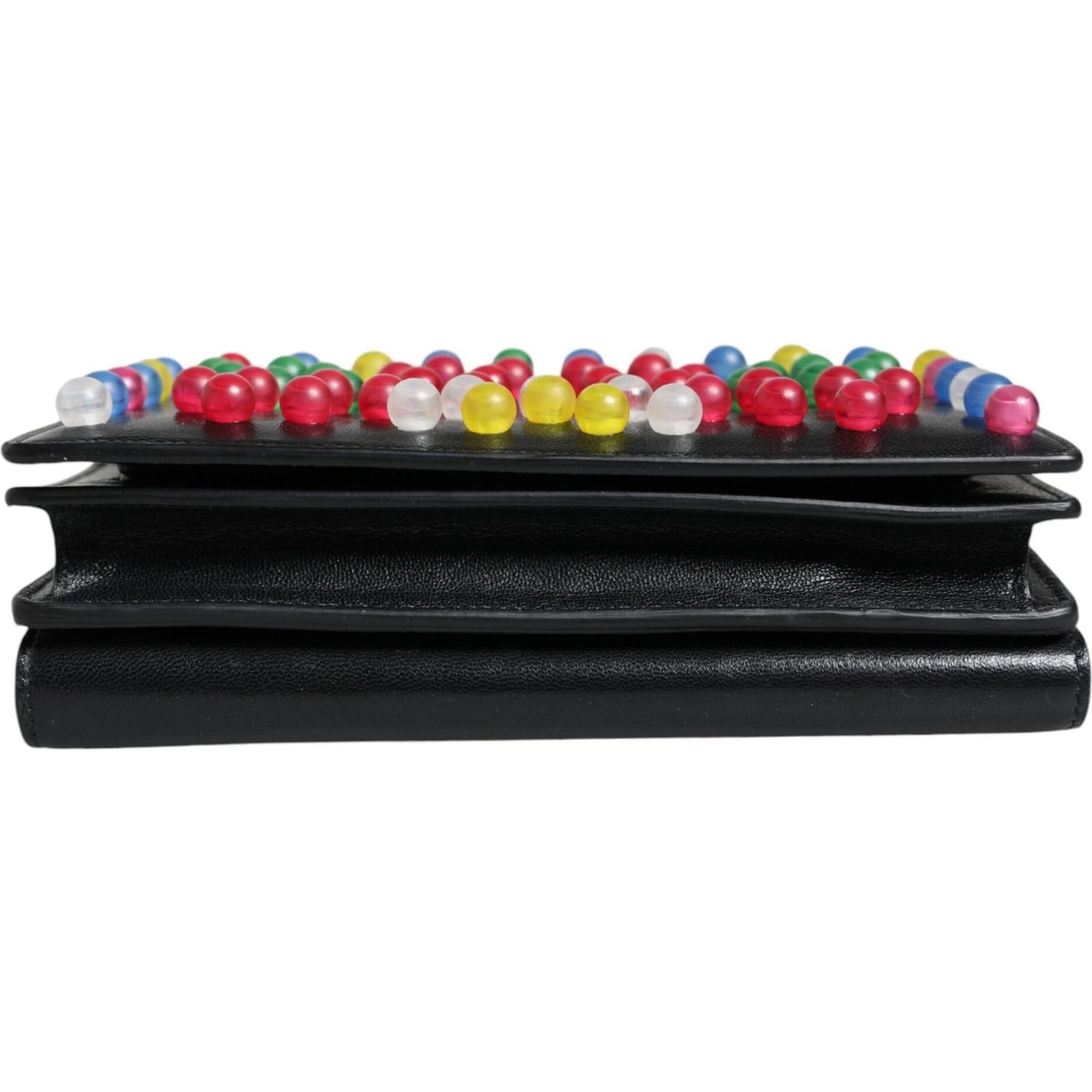 Dolce & Gabbana Black Leather Lighted Top Handle Handbag Bag Dolce & Gabbana Black