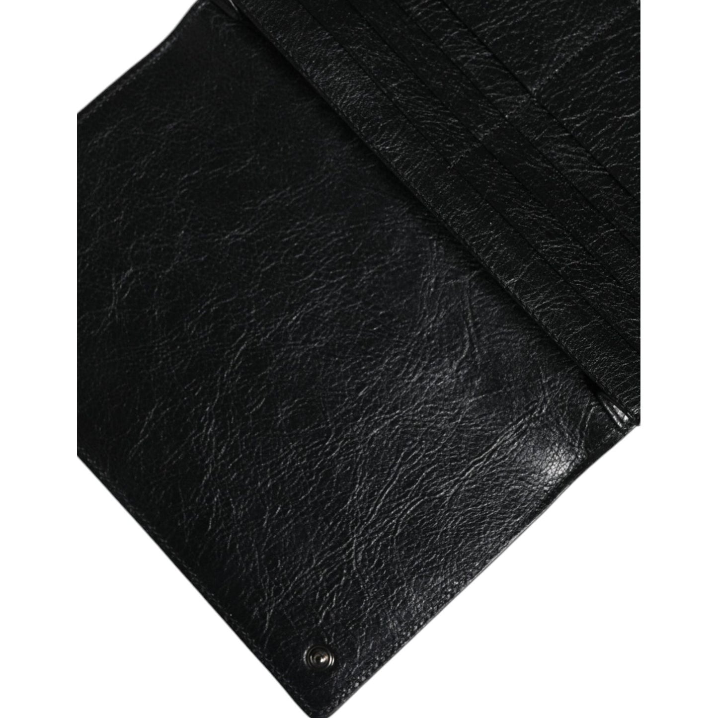 Dolce & Gabbana Black Leather DG Logo Bifold Card Slot Crossbody Bag Dolce & Gabbana Black