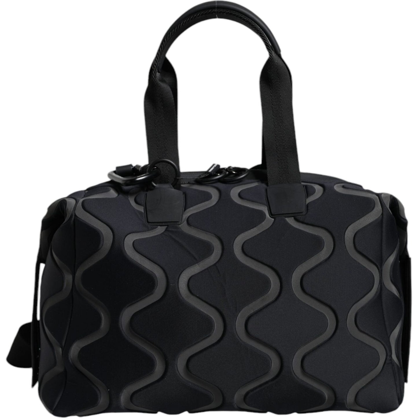 Dolce & Gabbana Black Neoprene Logo Sport Gym Duffel Shoulder Bag Dolce & Gabbana Black