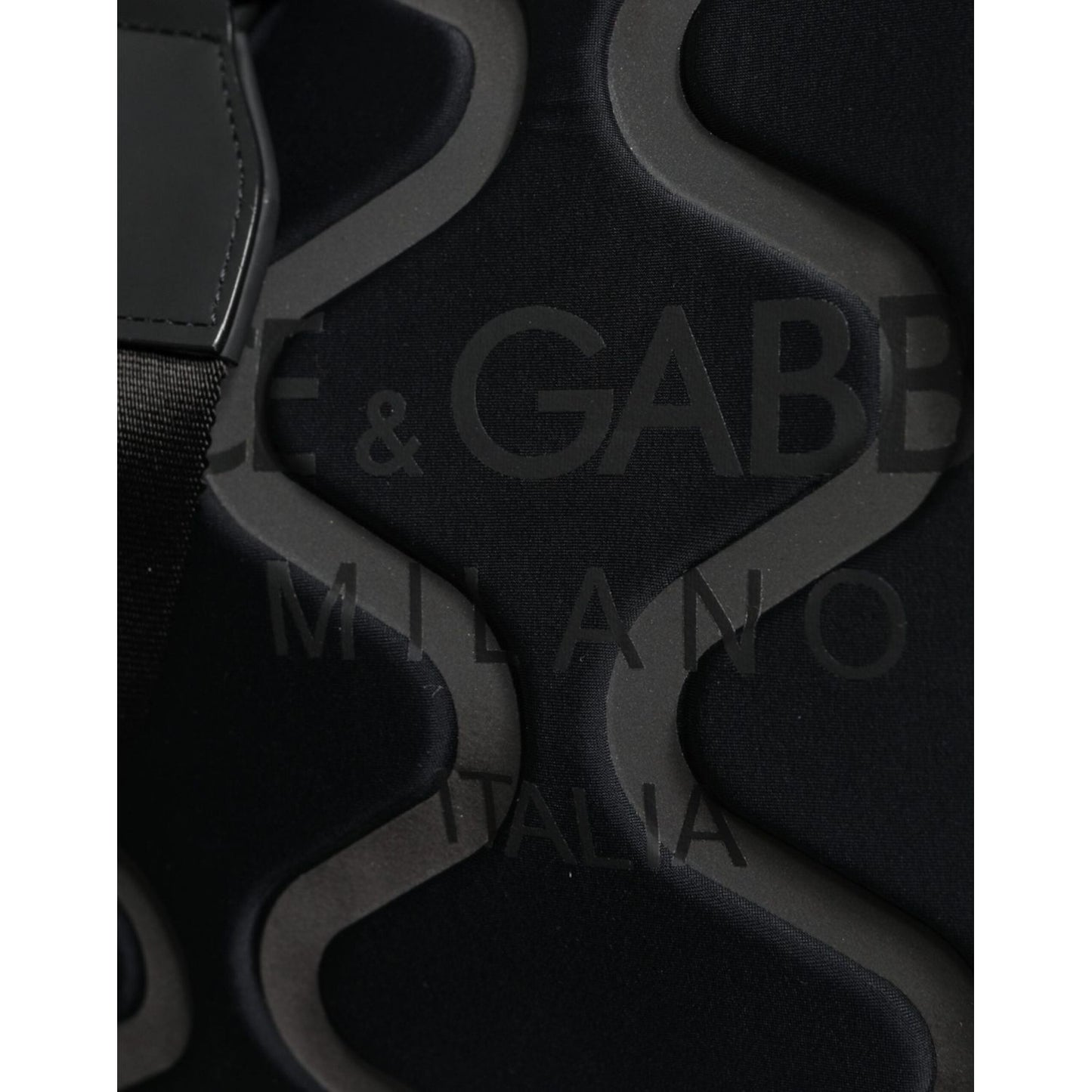 Dolce & Gabbana Black Neoprene Logo Sport Gym Duffel Shoulder Bag Dolce & Gabbana Black