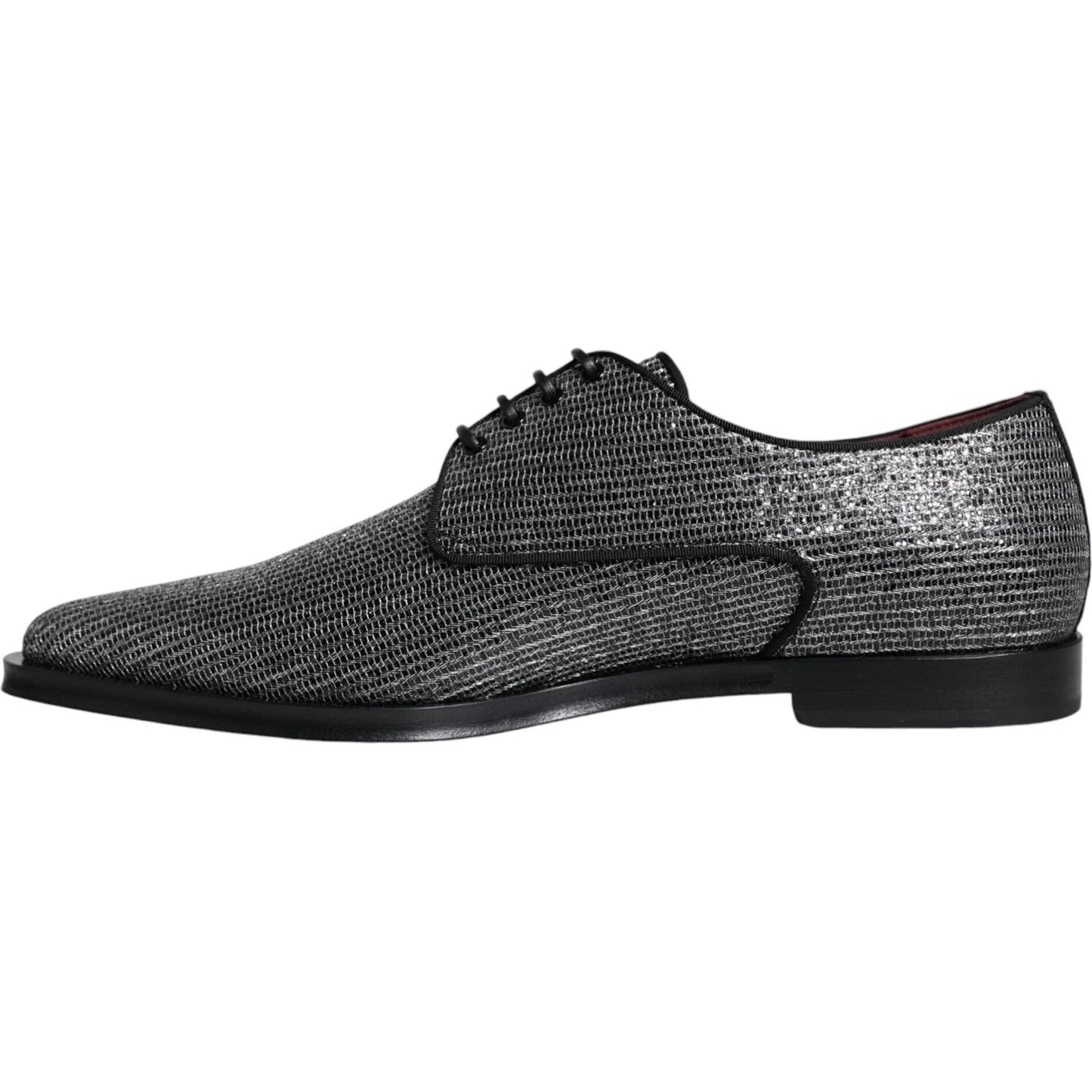 Dolce & Gabbana Silver Polyurethane Derby Formal Dress Shoes Dolce & Gabbana Dark Slate Gray