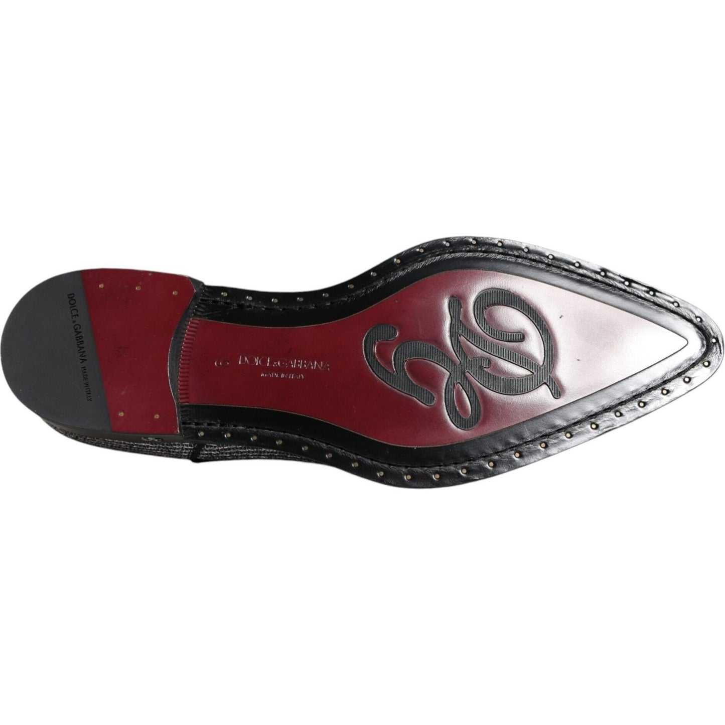 Dolce & Gabbana Silver Polyurethane Derby Formal Dress Shoes Dolce & Gabbana Dark Slate Gray