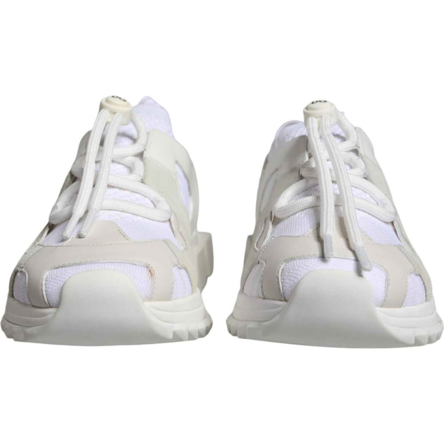 Dolce & Gabbana White Mesh Sorrento Trekking Sneakers Shoes Dolce & Gabbana Light Gray