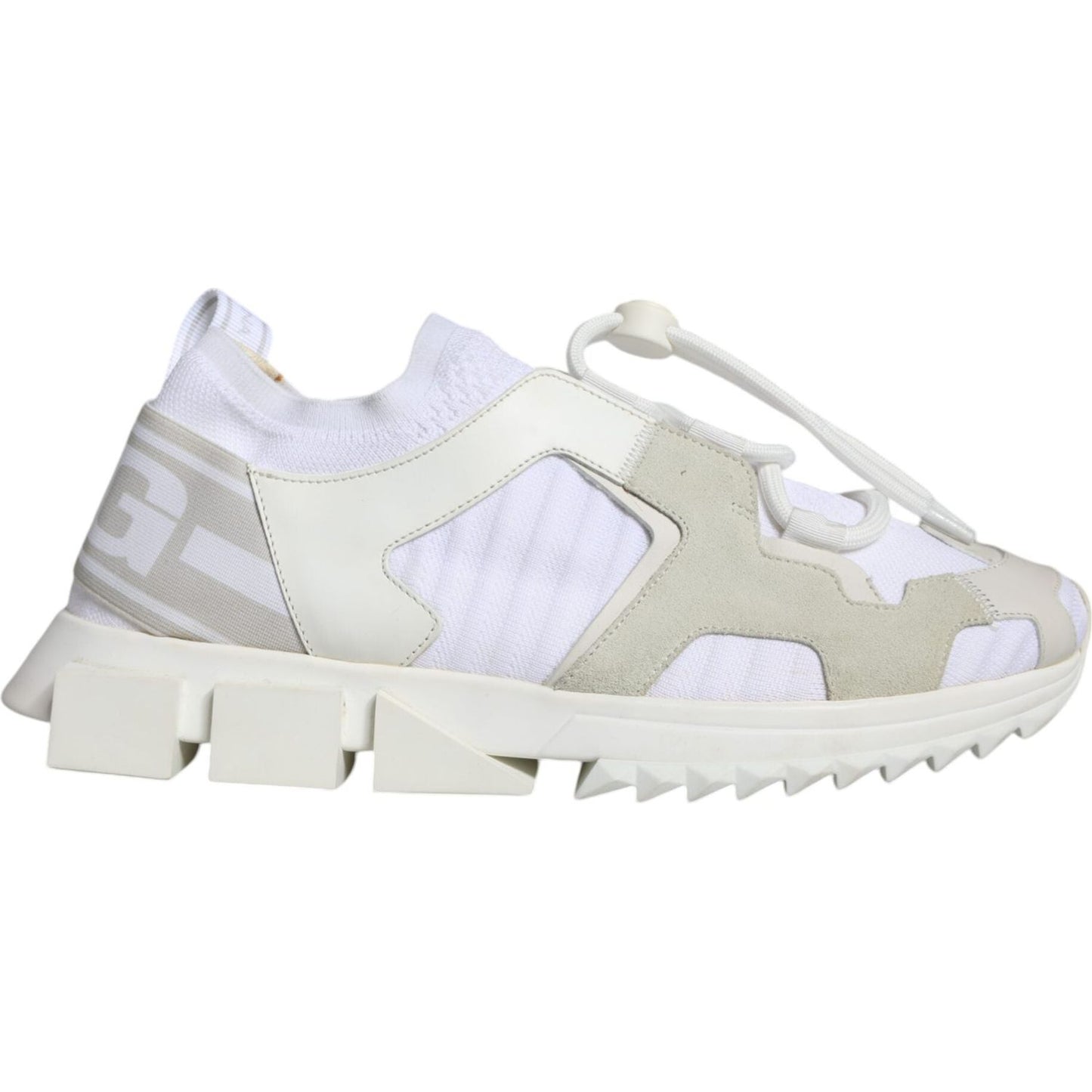 Dolce & Gabbana White Mesh Sorrento Trekking Sneakers Shoes Dolce & Gabbana Light Gray