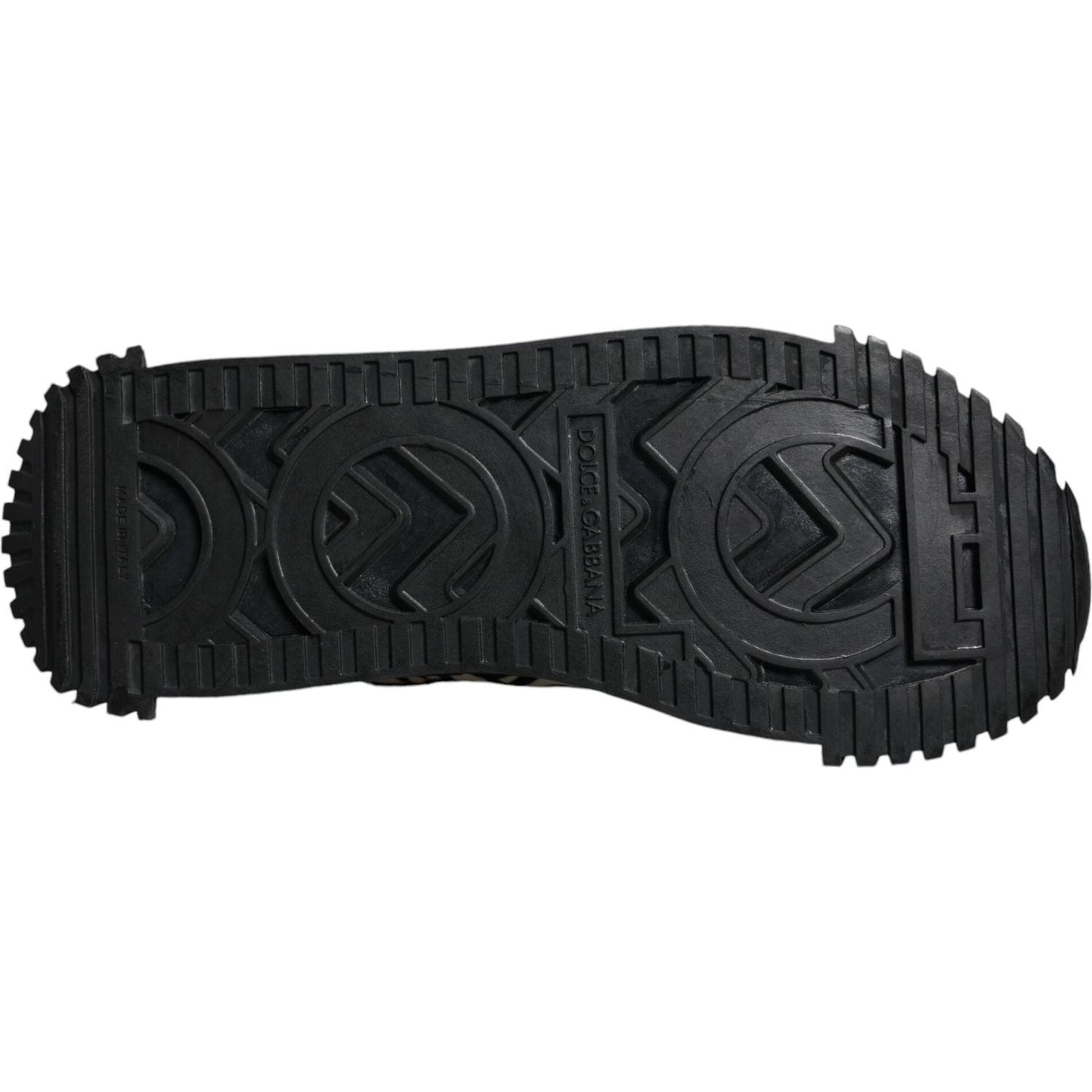 Dolce & Gabbana Black Logo Lace Up Low Top NS1 Sneakers Shoes Dolce & Gabbana Dark Slate Gray