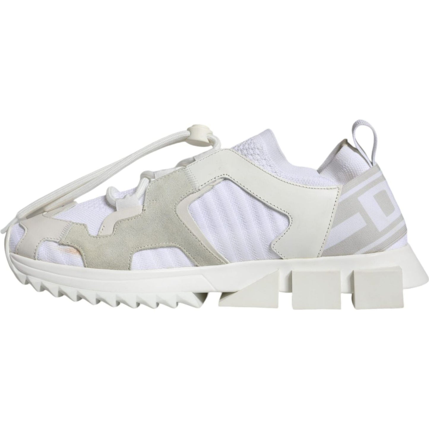 Dolce & Gabbana White Mesh Sorrento Trekking Sneakers Shoes Dolce & Gabbana Light Gray
