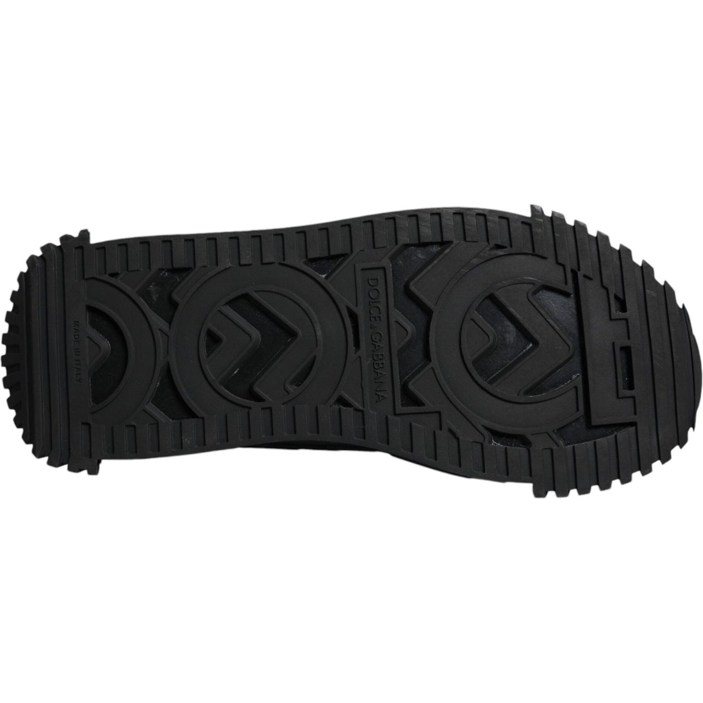 Dolce & Gabbana Black Logo Lace Up Low Top NS1 Sneakers Shoes Dolce & Gabbana Black