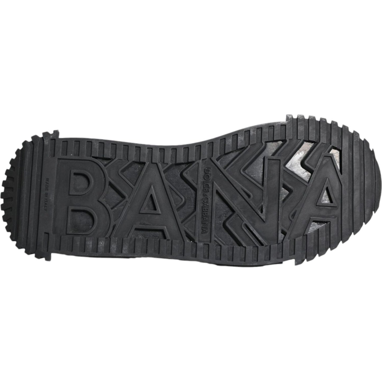 Dolce & Gabbana Black Logo Lace Up Low Top NS1 Sneakers Shoes Dolce & Gabbana Dark Slate Gray