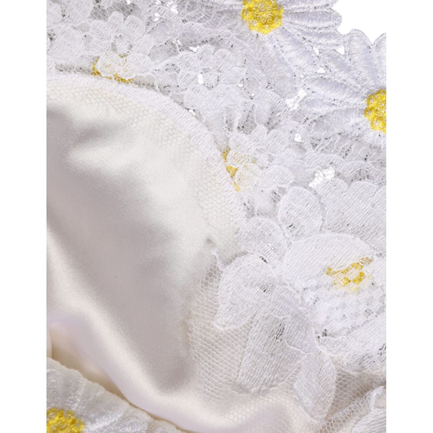 Dolce & Gabbana White Daisy Macrame Lace Sheath Midi Dress Dolce & Gabbana Light Gray