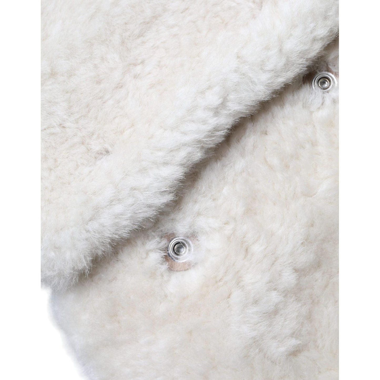 Burberry White WARRENFORD Shearling Leather Vest Coat Jacket Burberry Light Gray