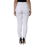 Dolce & Gabbana White Cotton Stretch AUDREY Skinny Jeans