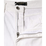 Dolce & Gabbana White Cotton Stretch AUDREY Skinny Jeans