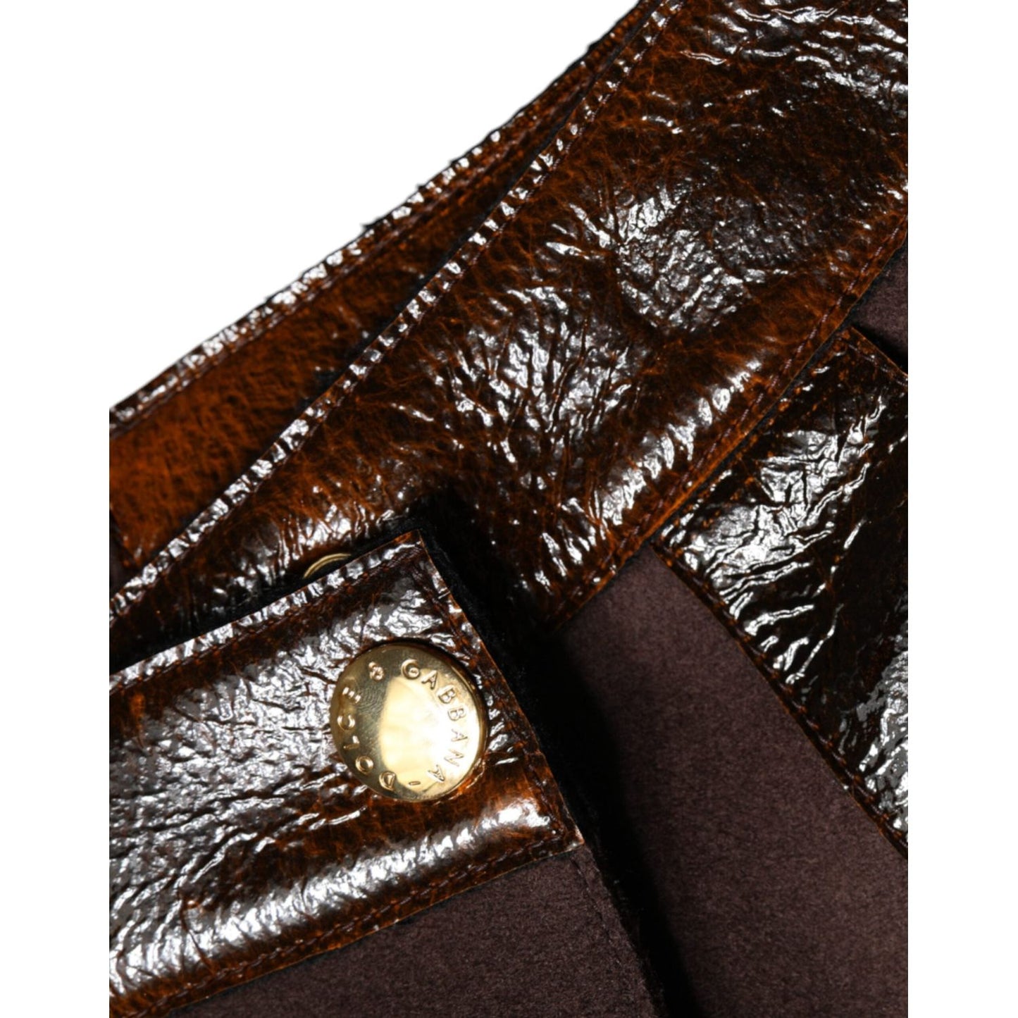 Dolce & Gabbana Brown Virgin Wool Mid Waist A-line Mini Skirt Dolce & Gabbana Black