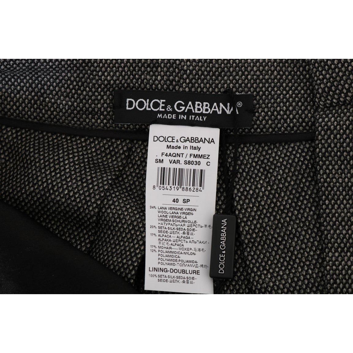 Dolce & Gabbana Chic High Waist Wool Mini Shorts Dolce & Gabbana Black