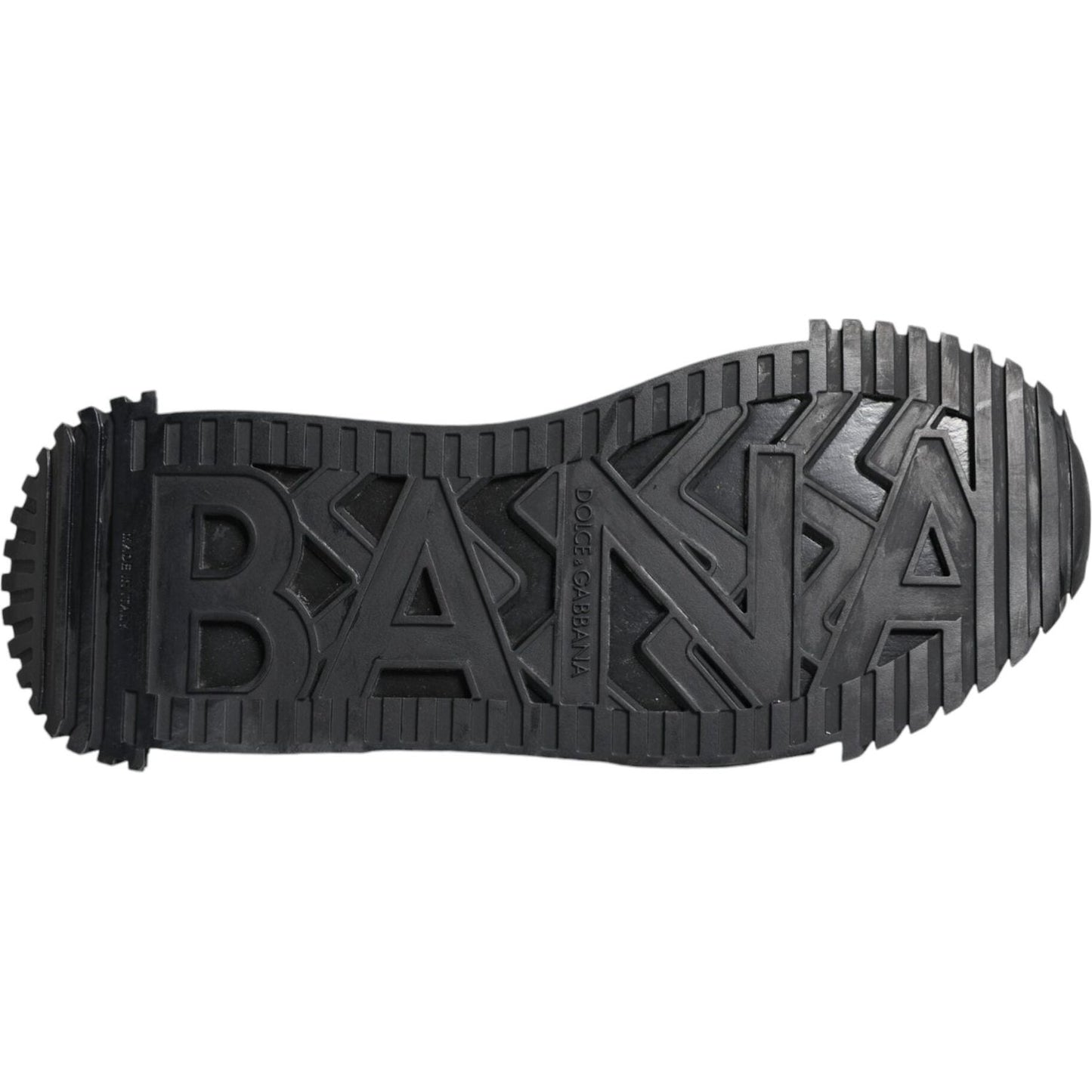 Dolce & Gabbana Black Logo Lace Up Low Top NS1 Sneakers Shoes Dolce & Gabbana Dark Slate Gray